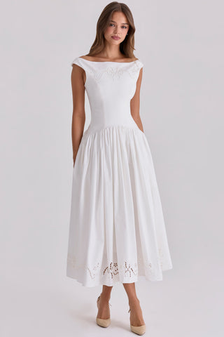 ADELE DRESS WHITE