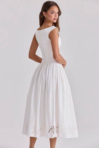 ADELE DRESS WHITE